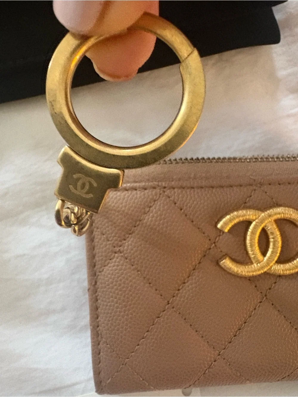 CHANEL quilted leather